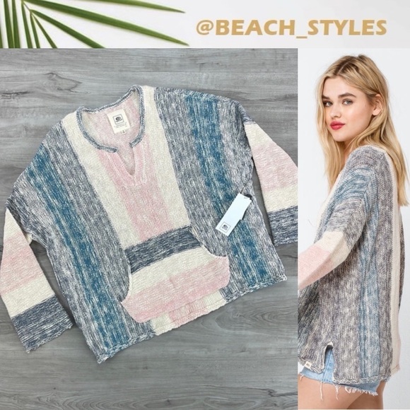 🔆RIP CURL🔆 MONTAUK SWEATER PONCHO - Picture 1 of 11